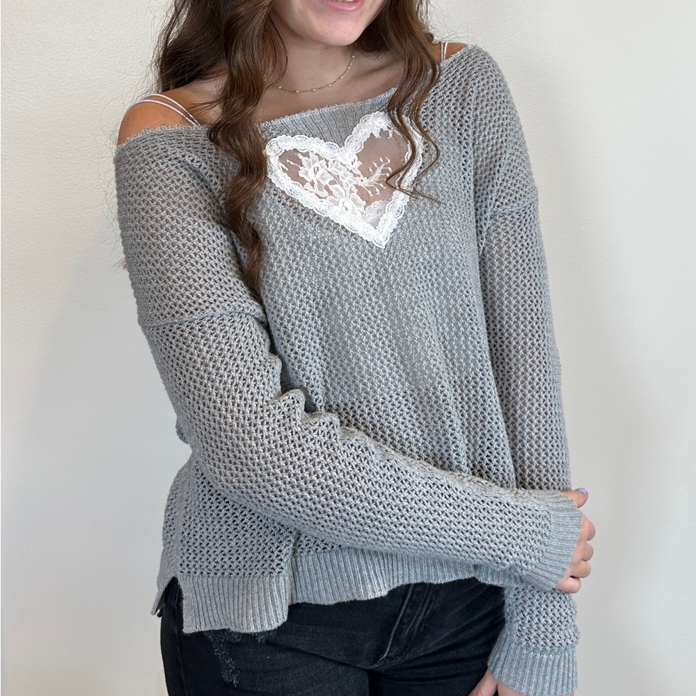 Upcycled Off-the-shoulder Sweater - Picture 4 of 4